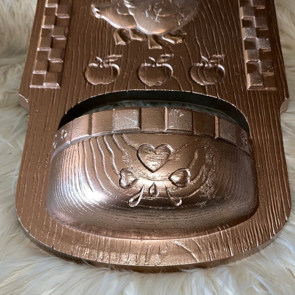 Burwood Homco BLESS THIS HOUSE Wall Pocket Plaque. Painted gold. - Picture 4 of 6